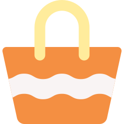 Beach bag icon
