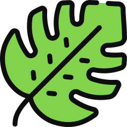 Tropical leaf icon