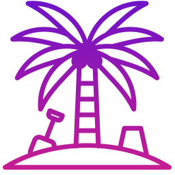 Кокосовая пальма иконка
