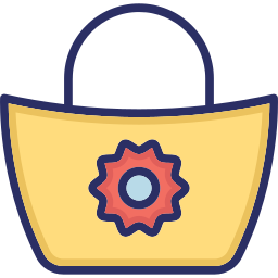 Woman bag icon