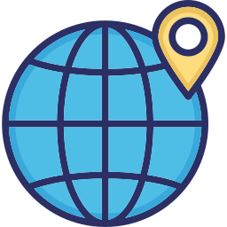 ubicación mundial icono