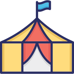 tenda de circo Ícone