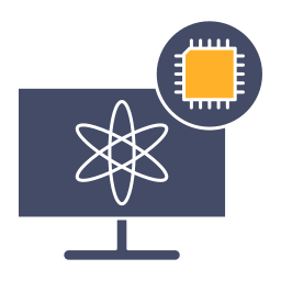 computación cuántica icono