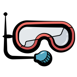 Diving mask icon