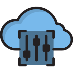 Computing cloud icon