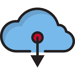 Computing cloud icon