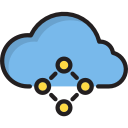 Computing cloud icon