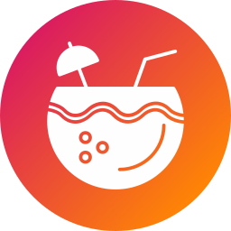 Coconut drink icon