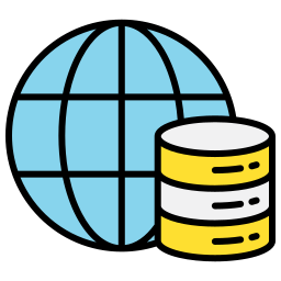 wereldwijde databank icoon
