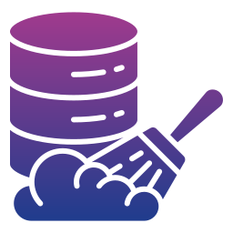Data cleansing icon