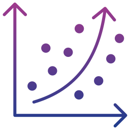 Regression analysis icon