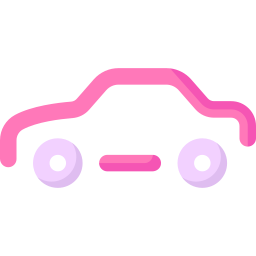 Neon car icon