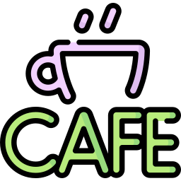 café neon Ícone