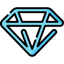 diamante al neon icona