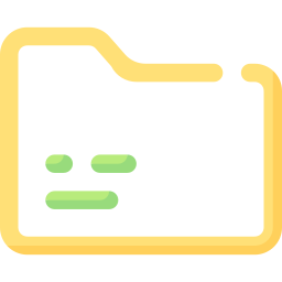 Neon folder icon