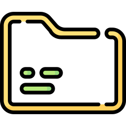 Neon folder icon