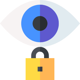 identificación ocular icono