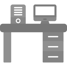 Office desk icon