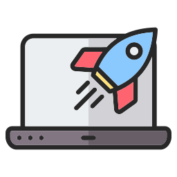 Rocket launch icon