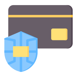 seguridad de la tarjeta icono