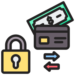 gateway di pagamento sicuro icona