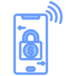 pagamento mobile sicuro icona
