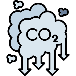 la contaminación del aire icono