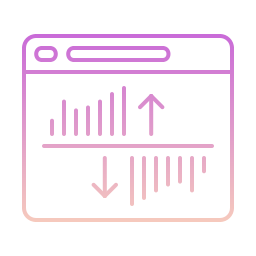 gráfico de barras icono