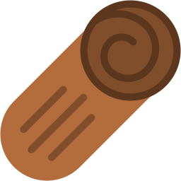 rolo de canela Ícone