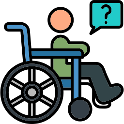 persona discapacitada icono