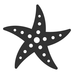 estrella de mar icono