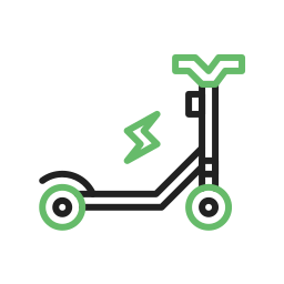 Kick scooter icon