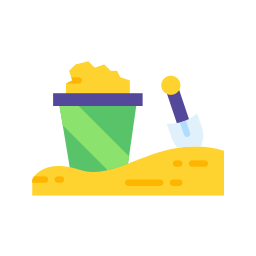 Sand bucket icon