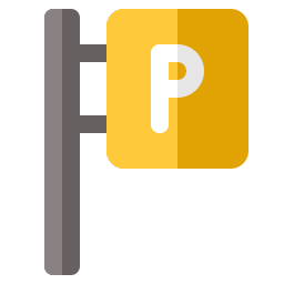 Parking sign icon