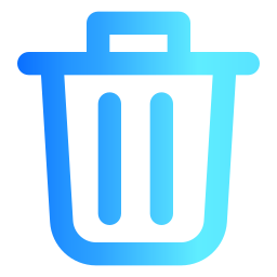 Trash bin icon