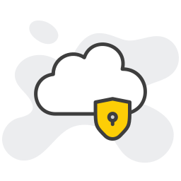 Cloud security icon