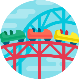 Roller coaster icon