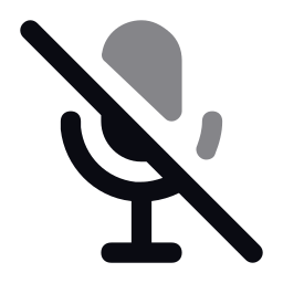 micrófono apagado icono