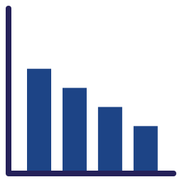 gráfico de barras Ícone