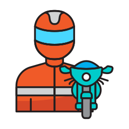 Мотоциклист иконка