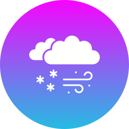 Snow storm icon