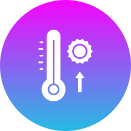 hoge temperatuur icoon