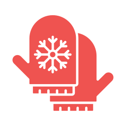 Winter gloves icon