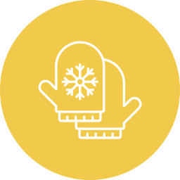 Winter gloves icon