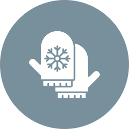 Winter gloves icon