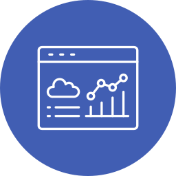 Forecast analytics icon