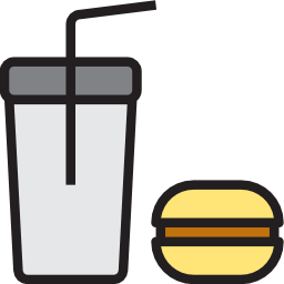 Śmieciowe jedzenie ikona