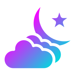 Cloudy night icon