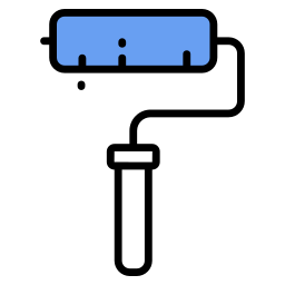 rouleau de peinture Icône