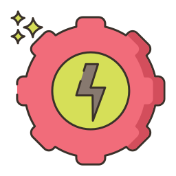 Kinetic energy icon